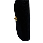 Chanel Black Quilted Satin Shoulder Bag