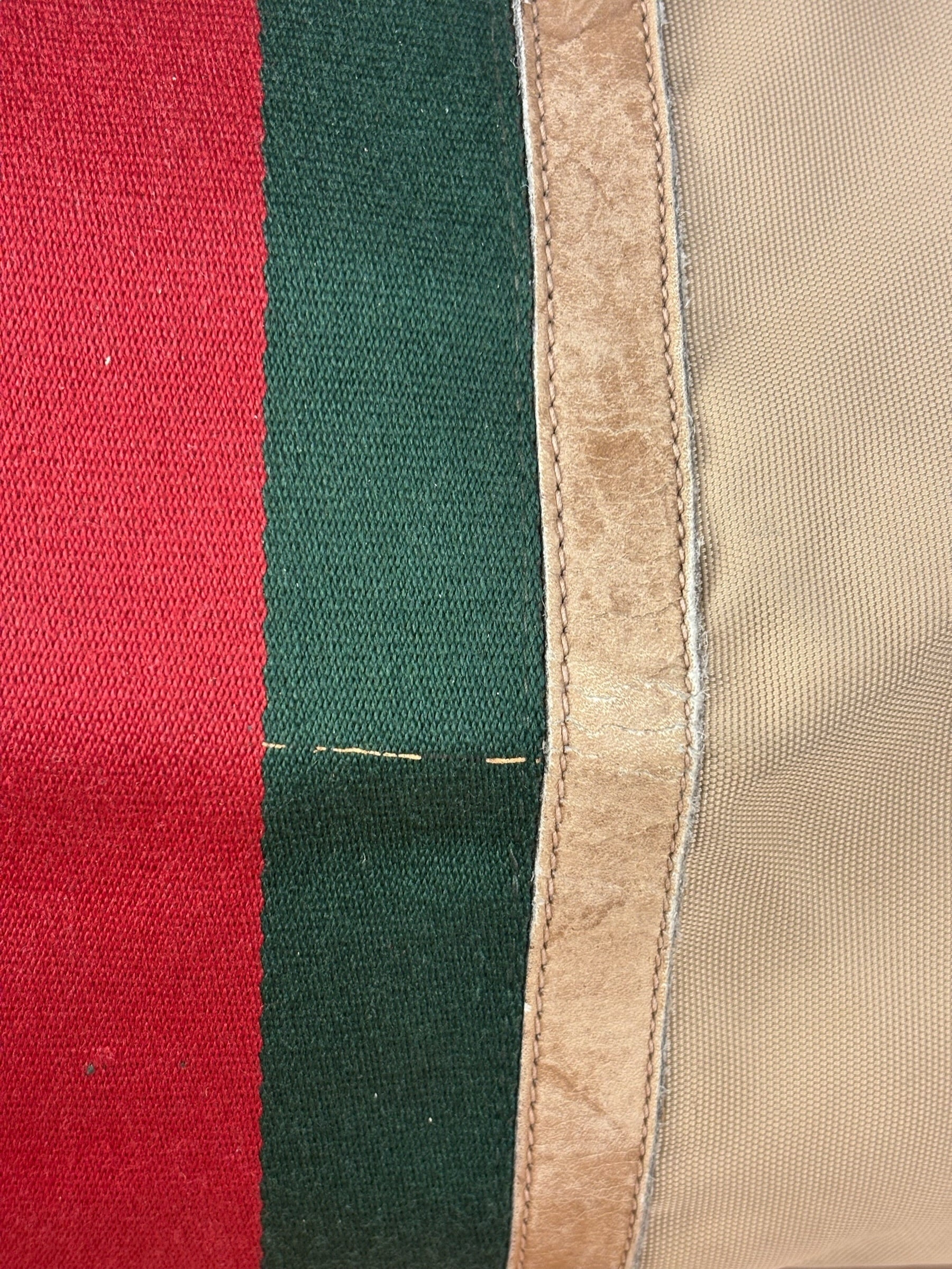 Gucci Vintage Canvas Duffle Bag