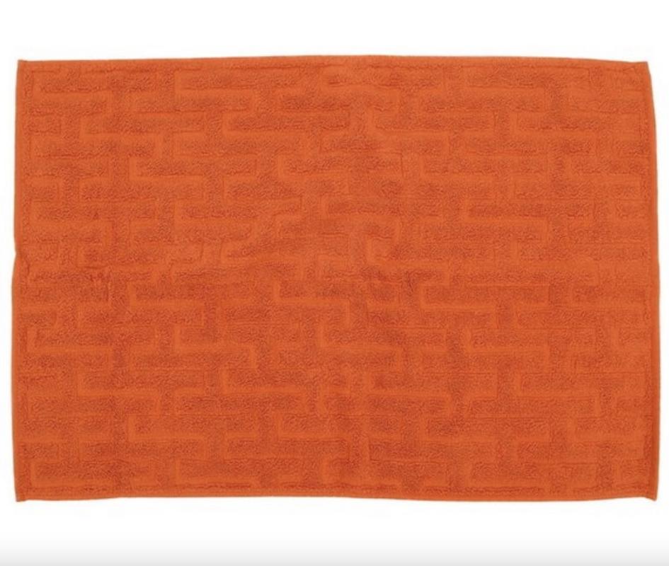 Hermes Orange Carre Stairs Hand Towel