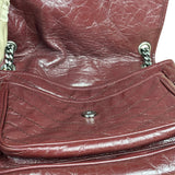 YSL Maroon Leather M Niki Shoulder Bag