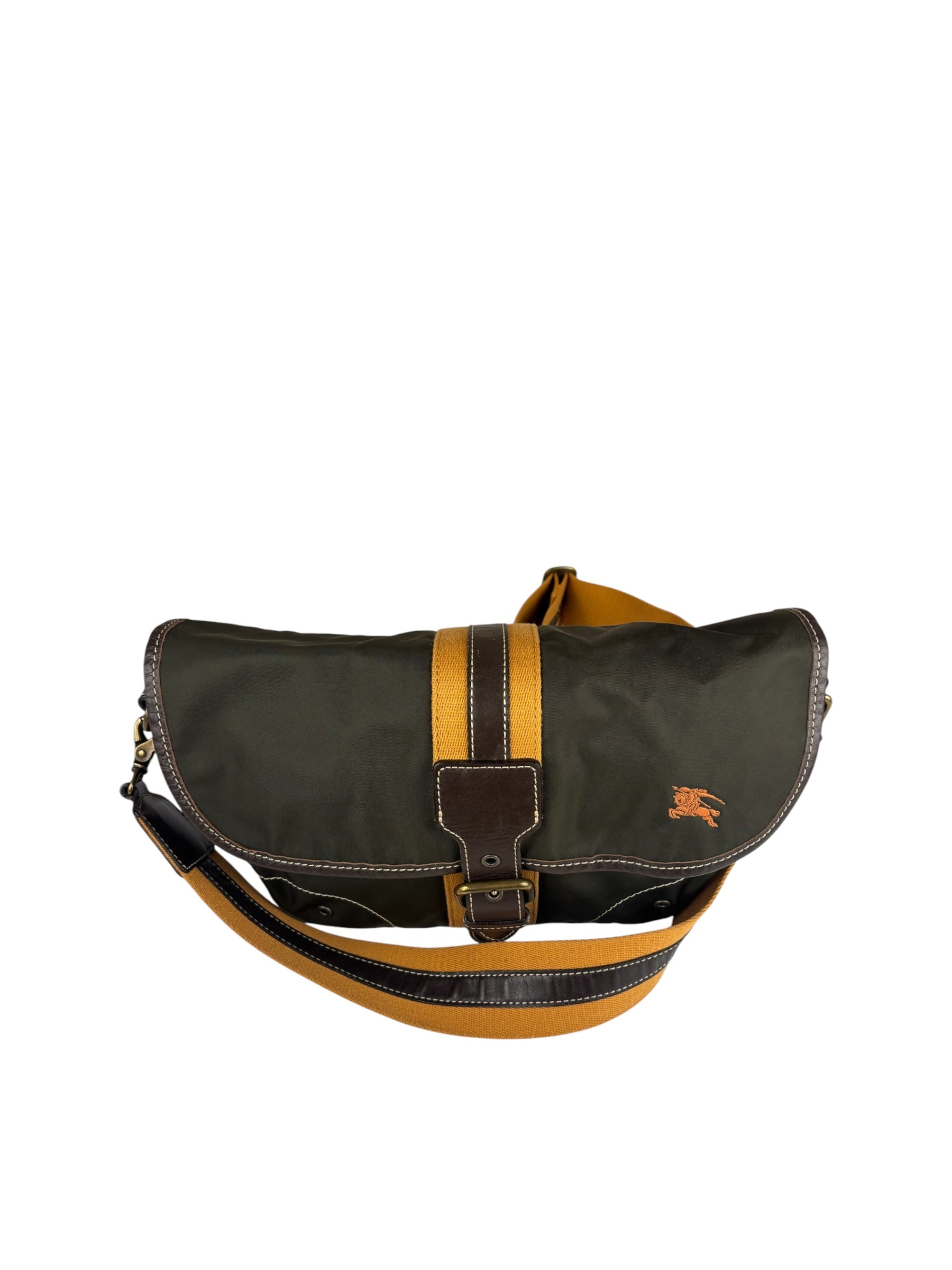 Burberry Vintage Green Nylon Crossbody Bag