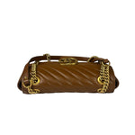 Gucci Brown Leather Marmont Shoulder Bag