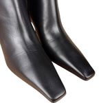 Gucci Black Leather Heel Boots