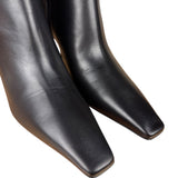 Gucci Black Leather Heel Boots