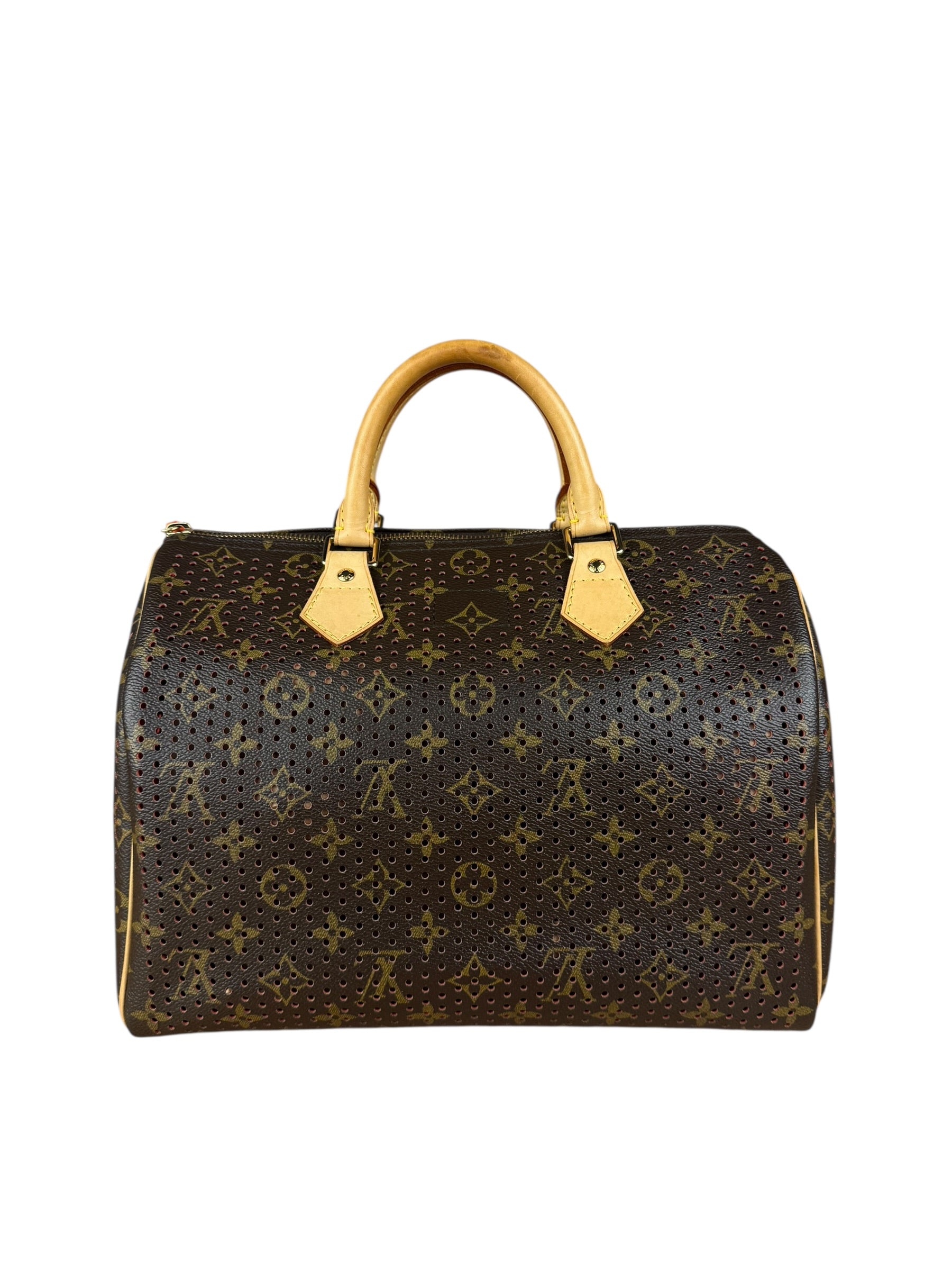 Louis Vuitton Perforated Monogram Speedy 30 Orange