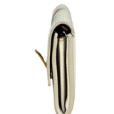 Bottega Veneta White Leather Palmellato Angle Long Wallet