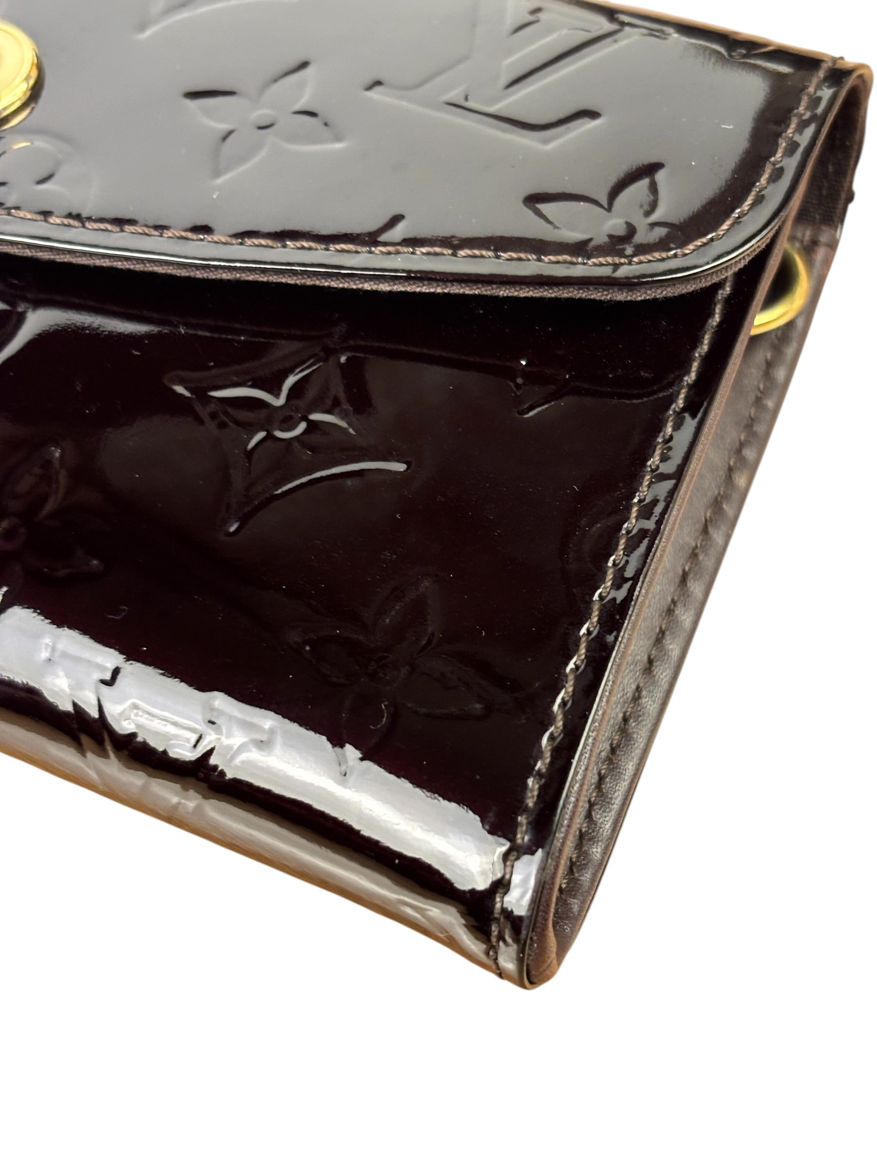 Louis Vuitton Amarante Monogram Vernis Sunset Boulevard Pochette