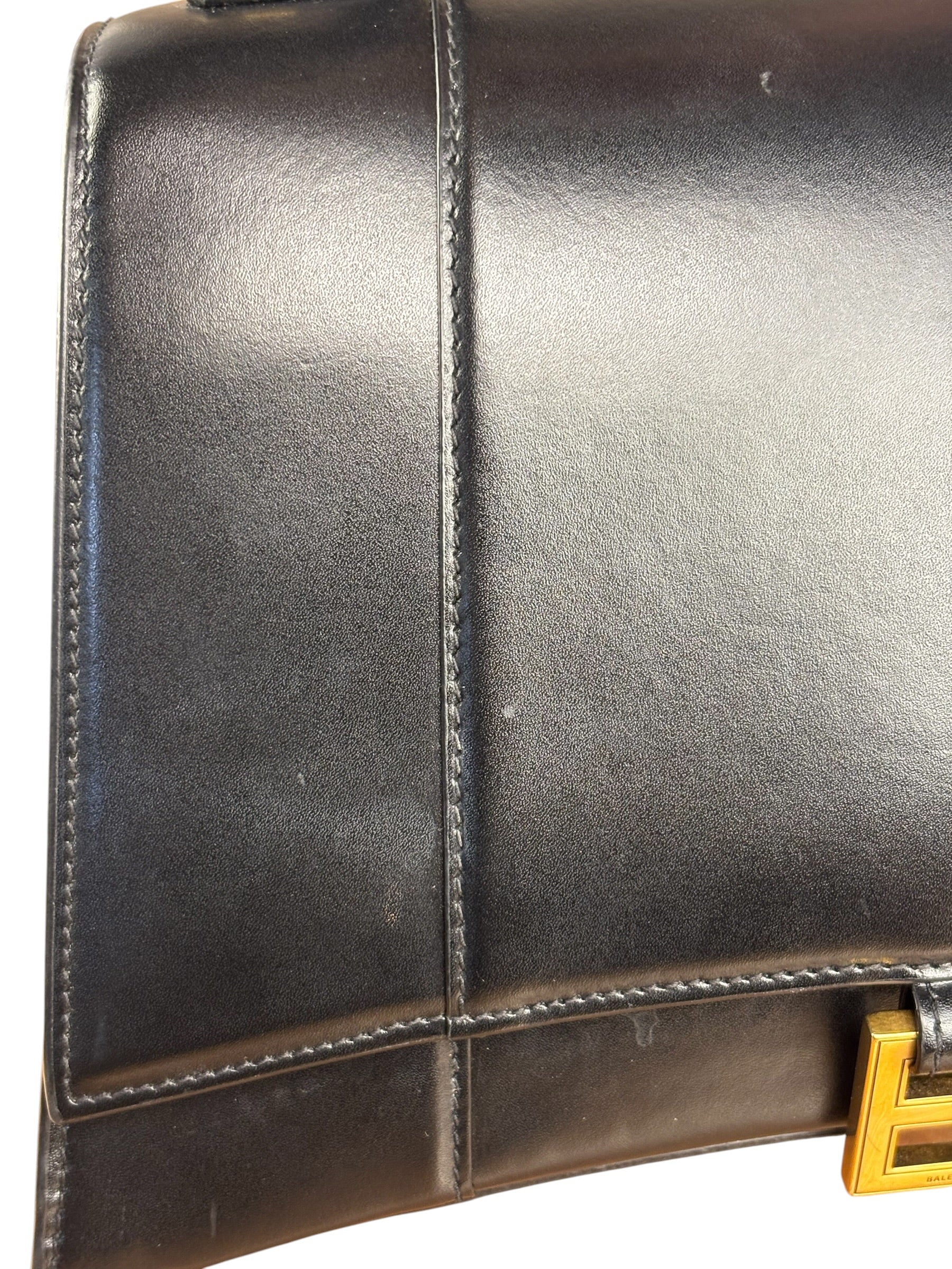 Balenciaga Black Hourglass Top Handle