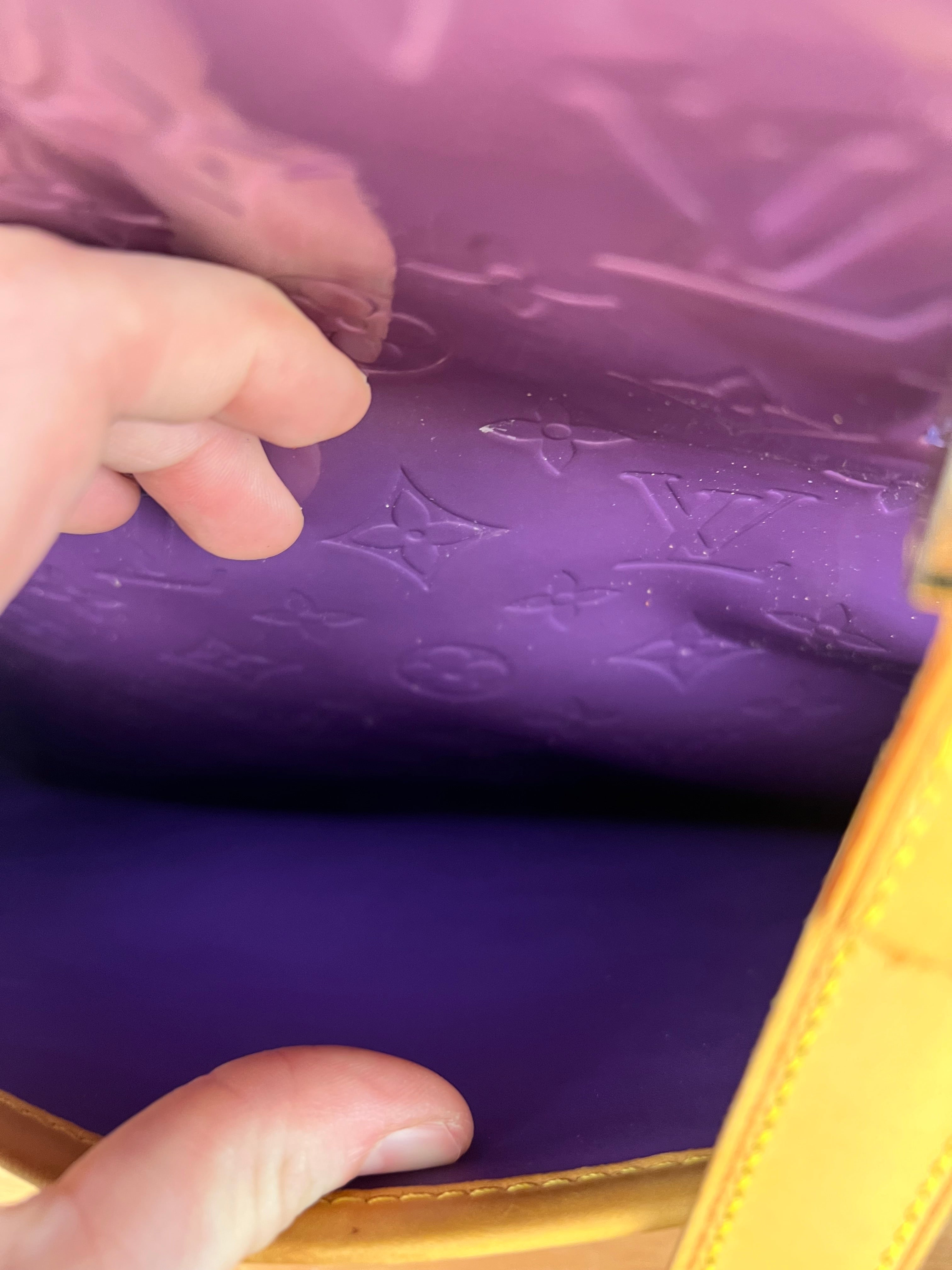 Louis Vuitton Vernis Purple Sutton Handbag