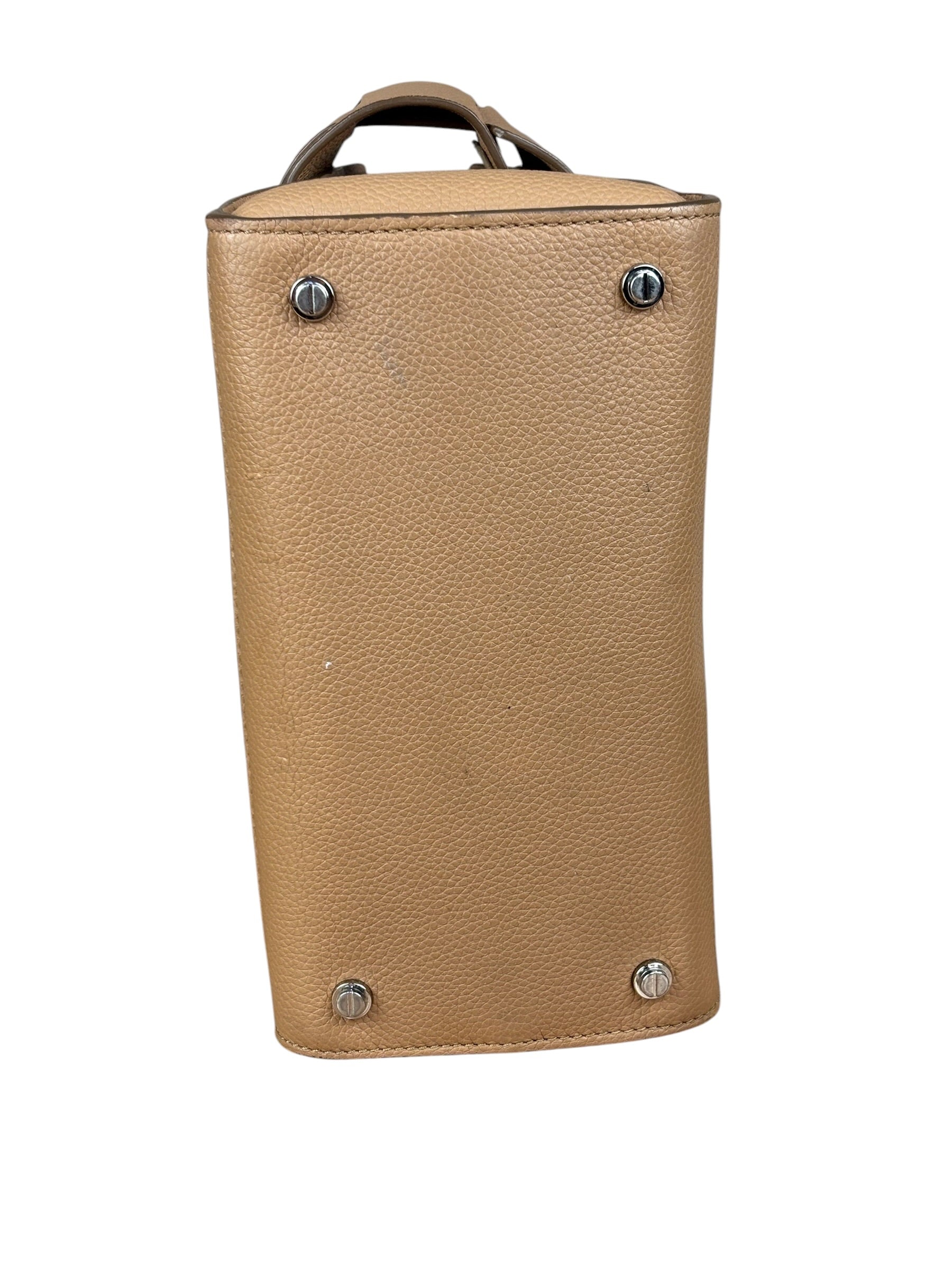 Givenchy Nude Brown Leather Mini Two-Way Handbag