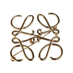 Loewe Gold Anagram Brooch
