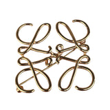 Loewe Gold Anagram Brooch