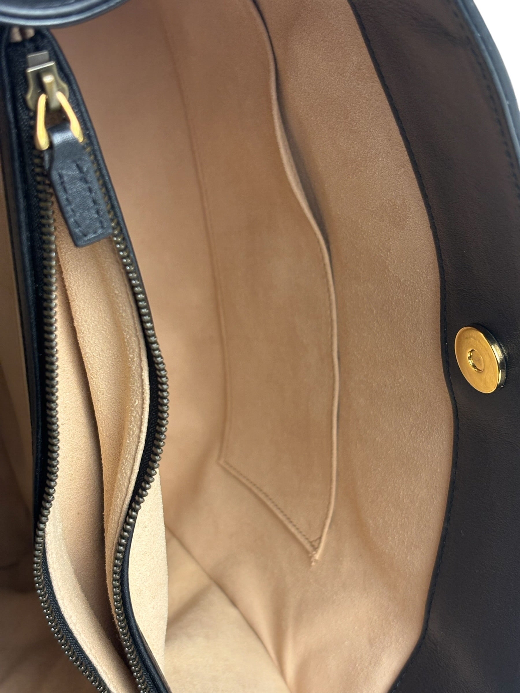 Gucci Black Leather Bamboo Diana 2Way Tote Bag