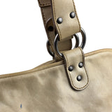 Christian Dior Beige Large Gaucho Double Saddle Shoulder Bag