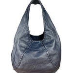 Bottega Veneta Blue Intrecciato Hobo Shoulder Bag