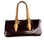 Louis Vuitton Burgundy Monogram Vernis Rosewood Avenue Handbag