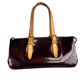 Louis Vuitton Burgundy Monogram Vernis Rosewood Avenue Handbag