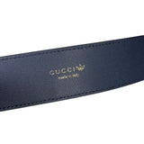 Gucci x Adidas Leather Belt Navy/Red