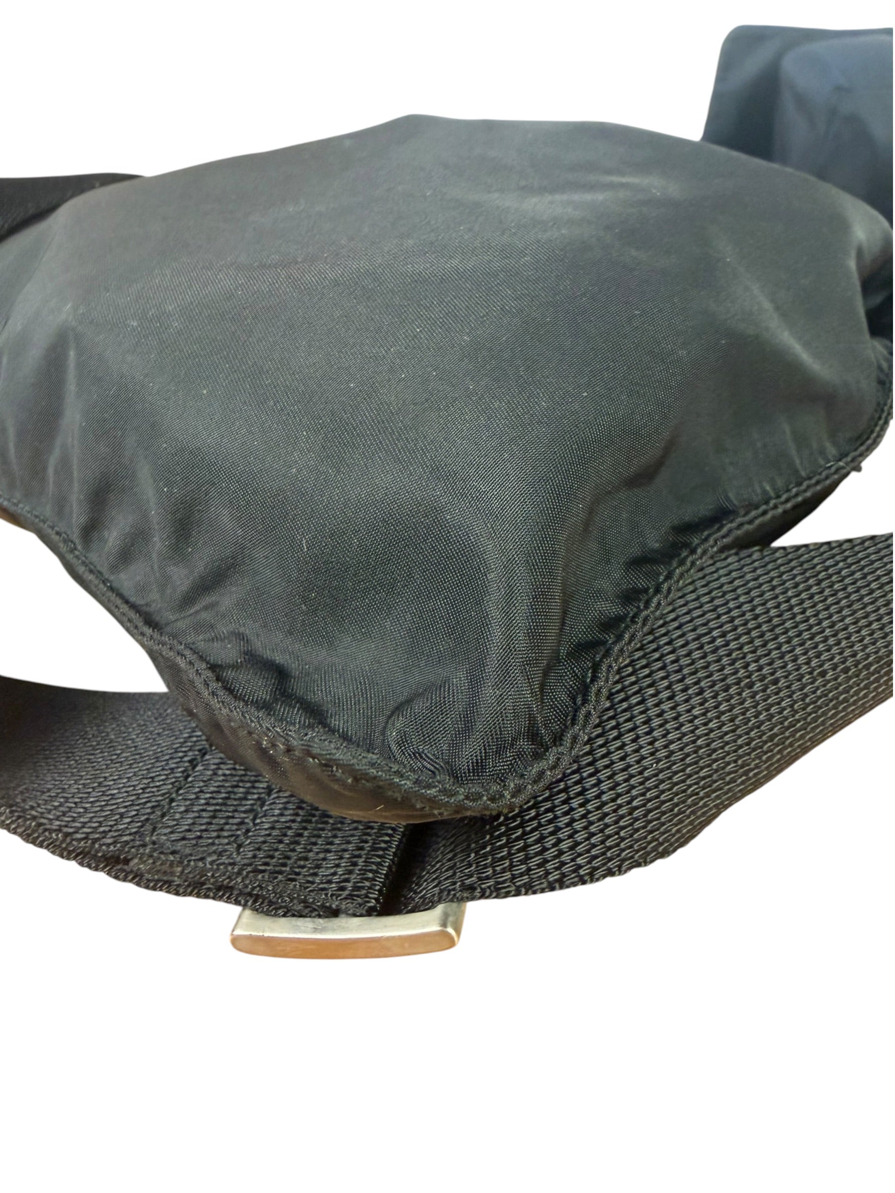 Prada Black Tessuto Nylon Flat Tote Bag