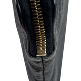 Celine Black Leather Solo Zipper Clutch