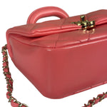 Chanel Pink Quilted Lambskin Two-Way Bag 2021