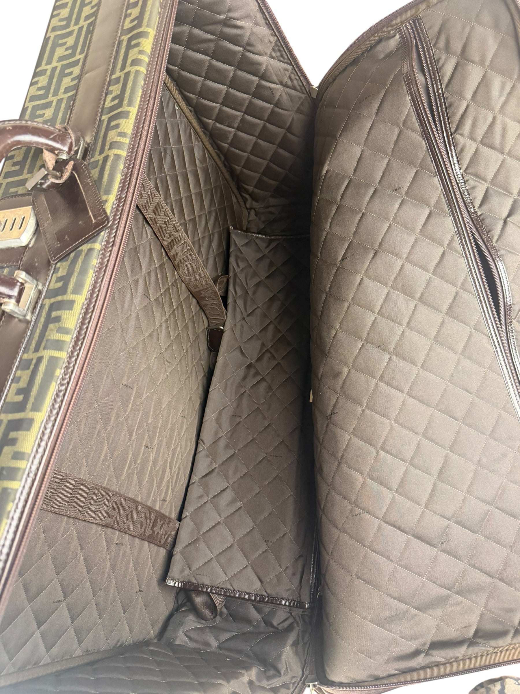 Fendi FF Canvas Suitcase