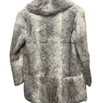 Gifu Mouhi Grey Rabbi Fur Coat