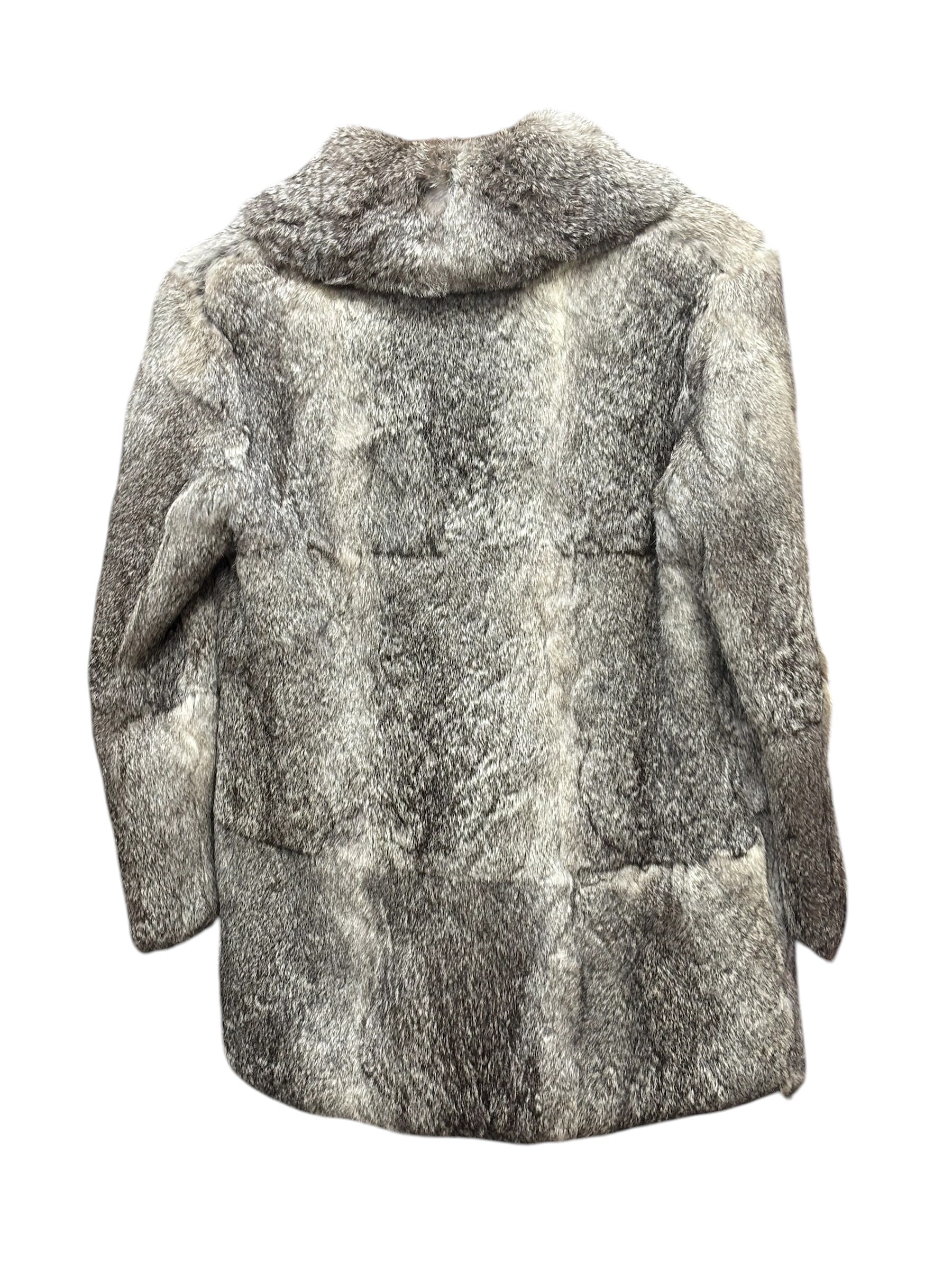 Gifu Mouhi Grey Rabbi Fur Coat