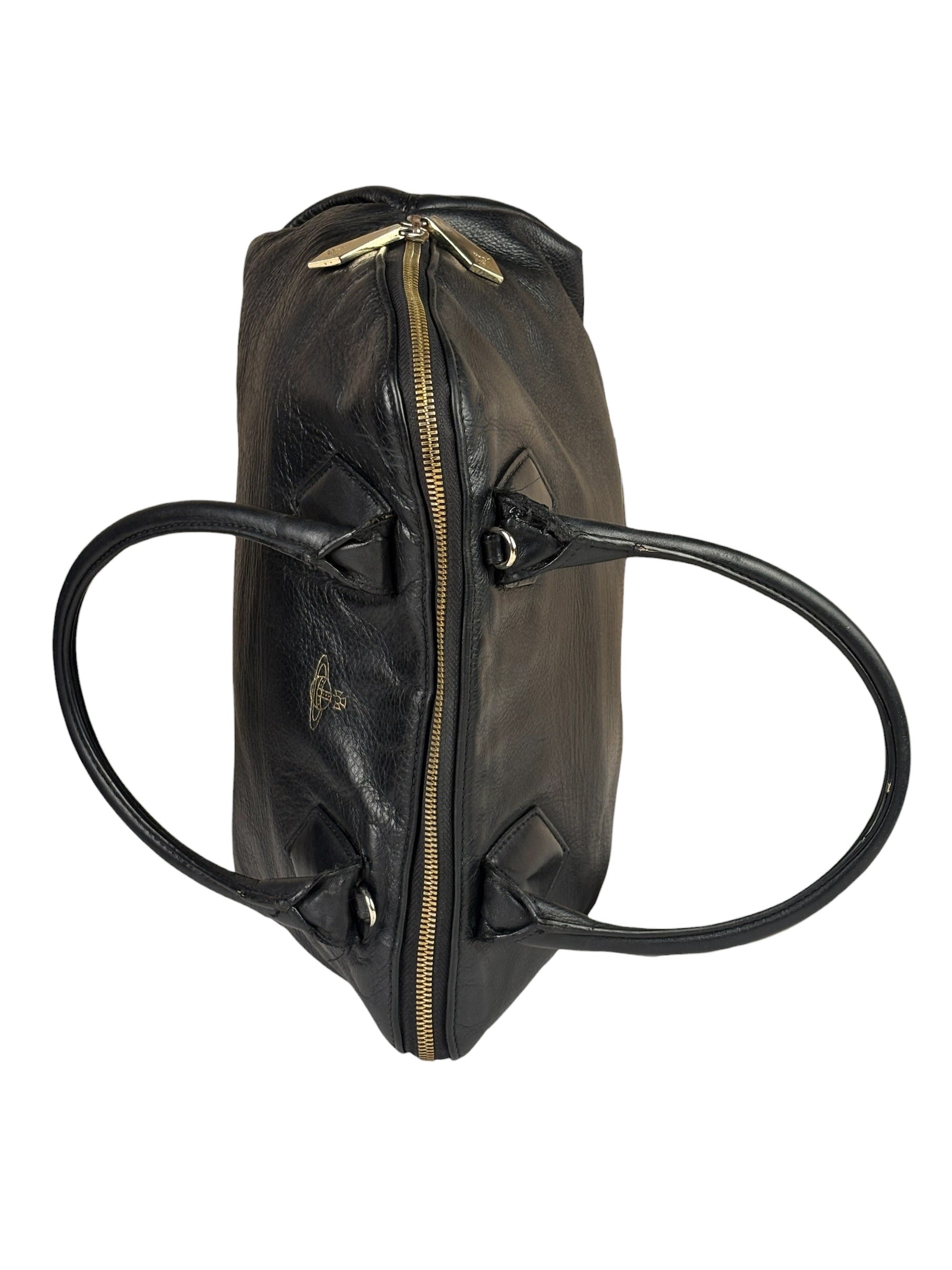Vivienne Westwood Black Leather Shoulder Bag
