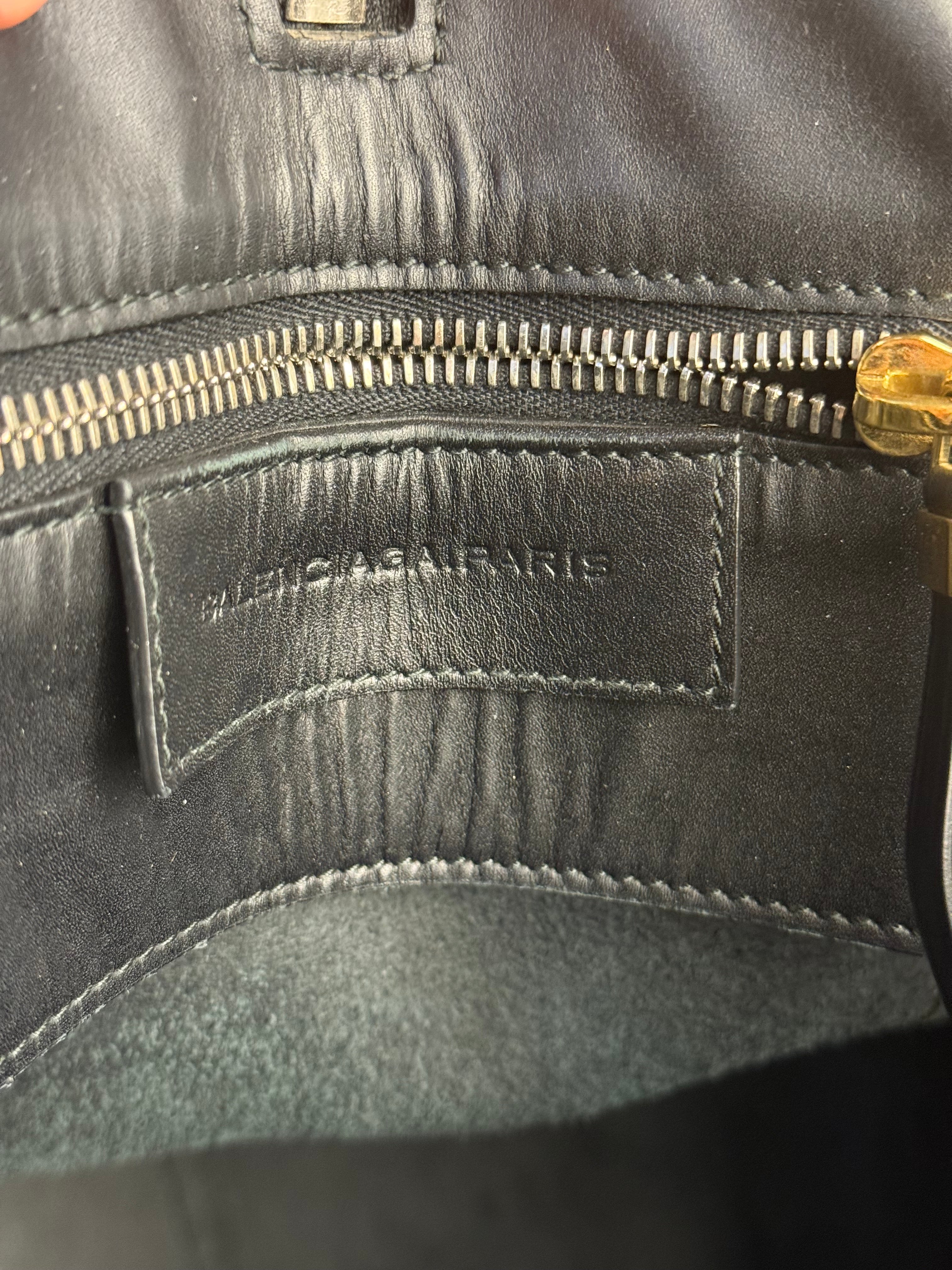 Balenciaga Black Leather Kendall Bucket Bag