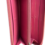 Chanel Pink Camellia Embossed Leather Zip-Around Wallet 2012