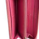 Chanel Pink Camellia Embossed Leather Zip-Around Wallet 2012