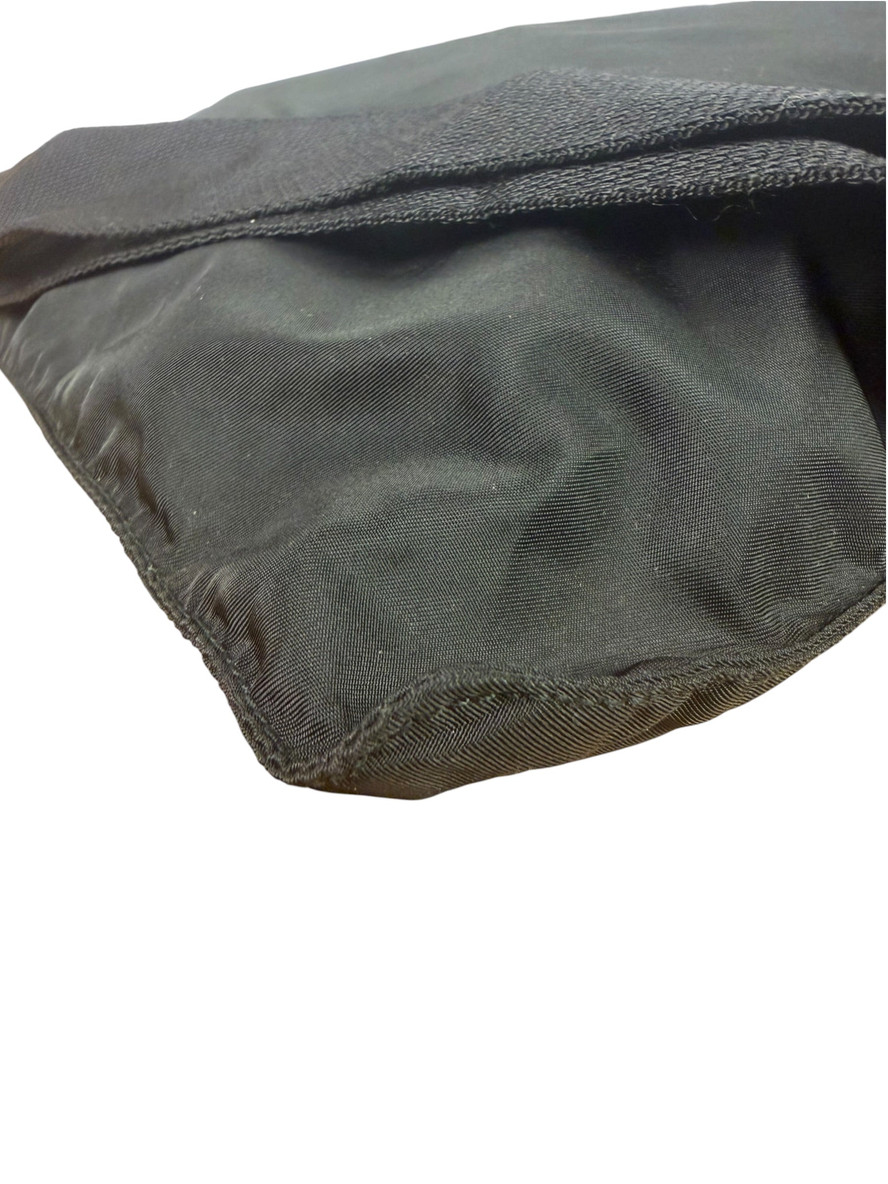 Prada Black Tessuto Nylon Flat Tote Bag