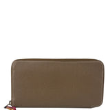 Hermes Taupe Epsom Leather Silk'In Long Wallet 2009