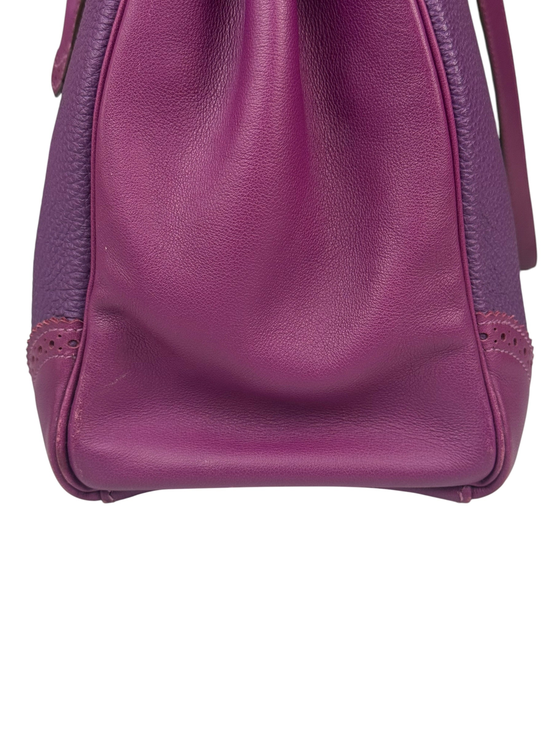 Hermes Kelly 35 Purple Ghillies Swift Togo Leather Handbag 2015