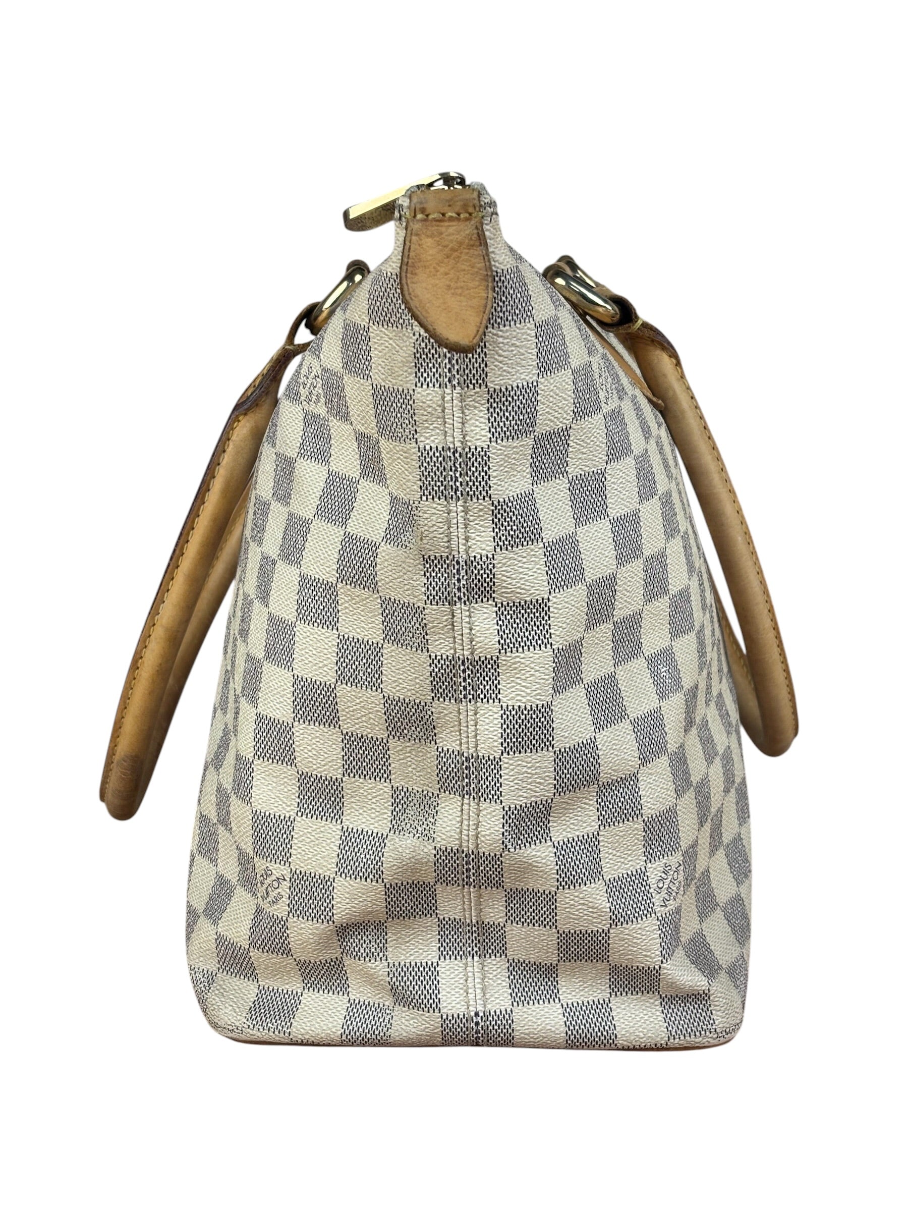 Louis Vuitton Vintage Monogram Damier Azur Saleya Shoulder Tote Bag