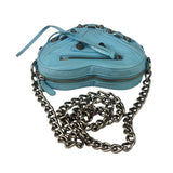 Balenciaga Blue Leather Le Cagole Mini Heart Crossbody
