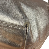Prada Vintage Metallic Gold Leather Satchel Handbag