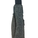 Prada Charcoal Gray Wool Sport Mini Hobo Bag
