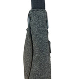 Prada Charcoal Gray Wool Sport Mini Hobo Bag