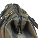 Fendi Vintage Pequin Stripped Mini Boston Bag
