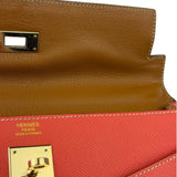 Hermes Coral-Red Epson Casaque Togo Kelly 32