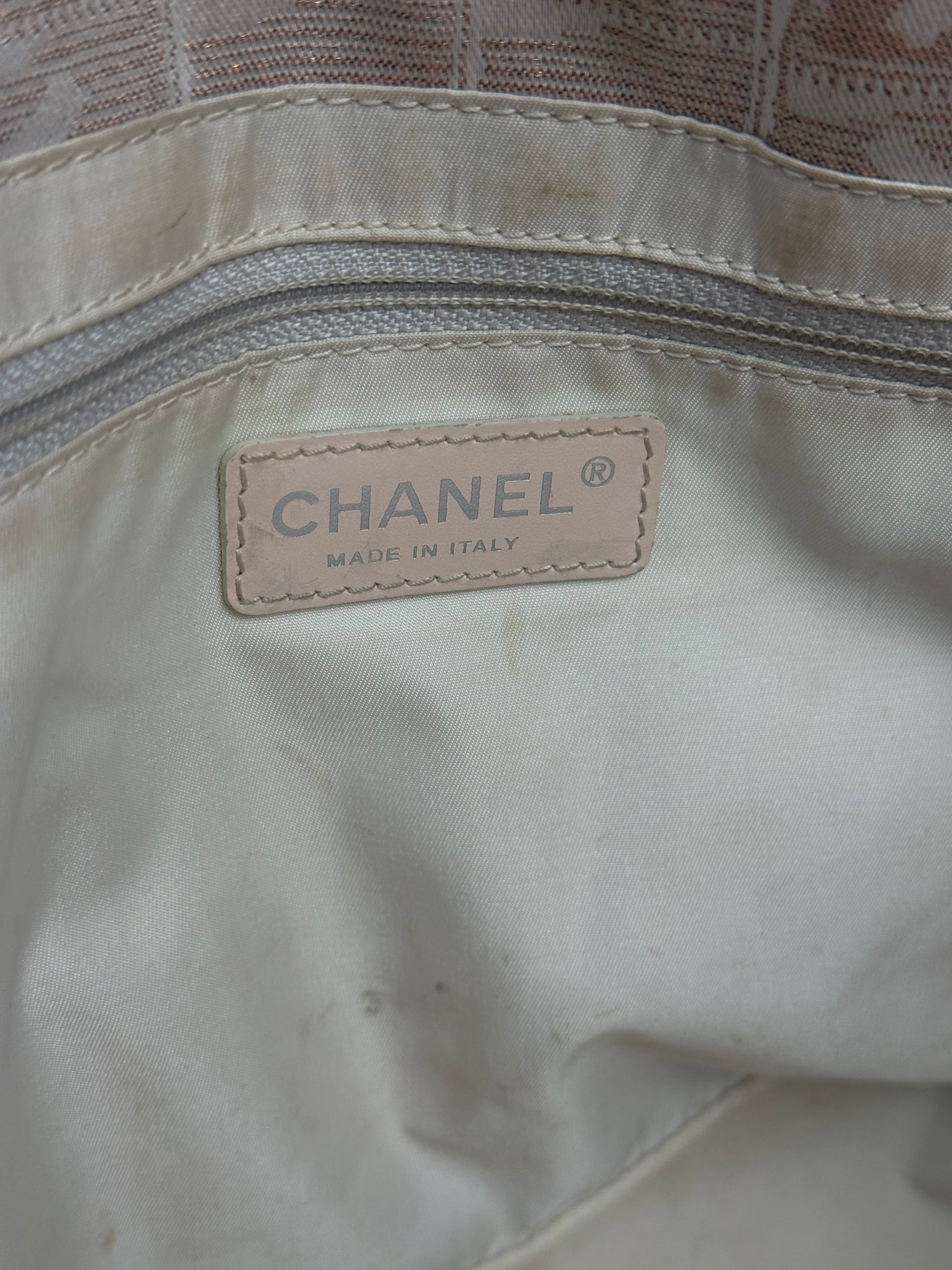 Chanel Pink Metallic Travel Line Tote