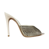 YSL Gippy Crystal Mesh Stilettos