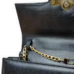 Christian Dior Black Leather Flap Bag Replacement Chain
