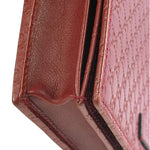 Gucci Red Micro GG Leather Crossbody Wallet