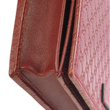 Gucci Red Micro GG Leather Crossbody Wallet