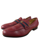 Gucci HA HA HA Red Leather Loafers