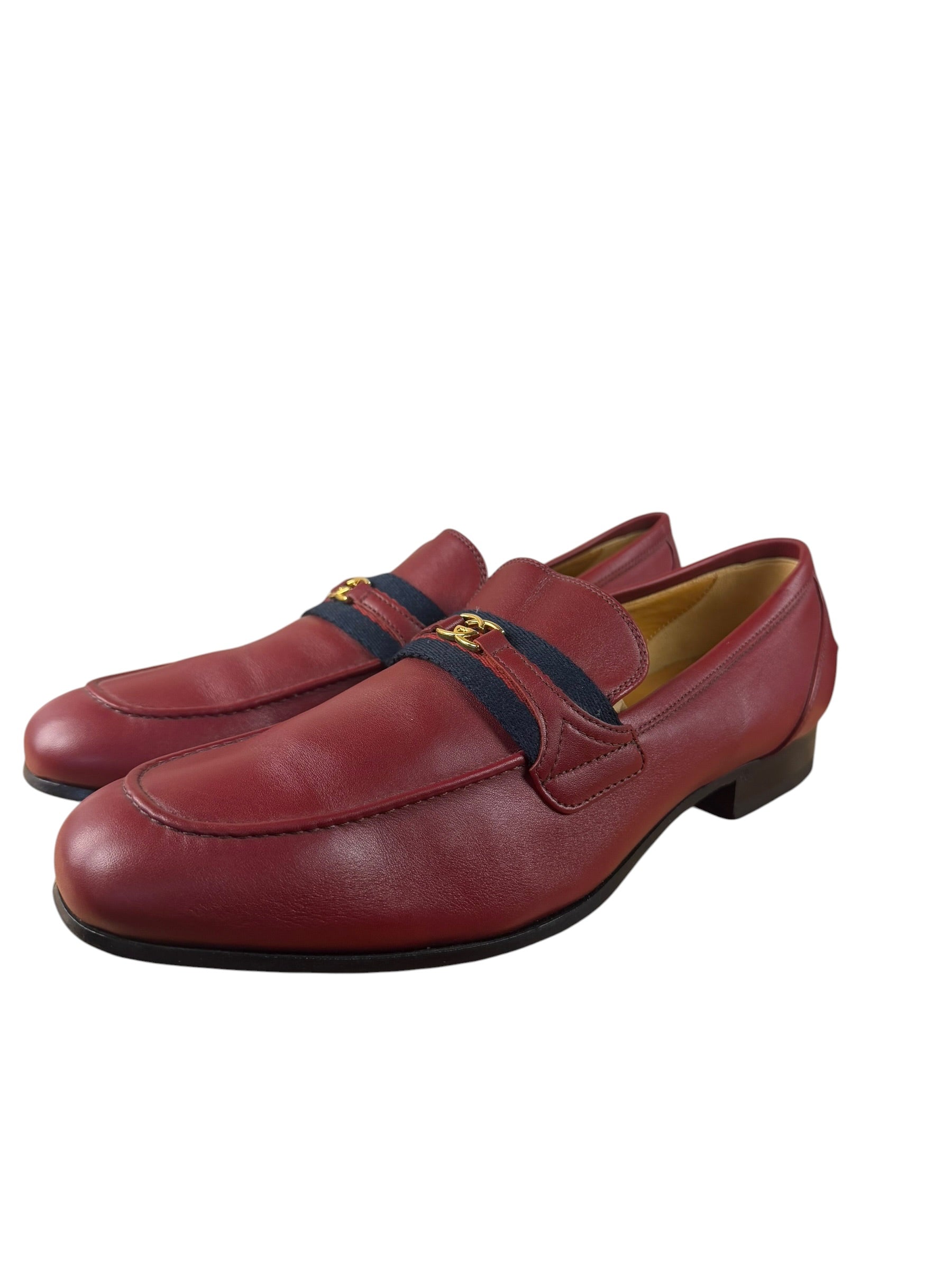 Gucci HA HA HA Red Leather Loafers