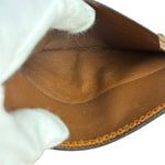 Valentino Brown Tan Leather Flat Pouch